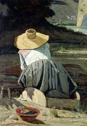 Mosónő a folyónál, 1860
